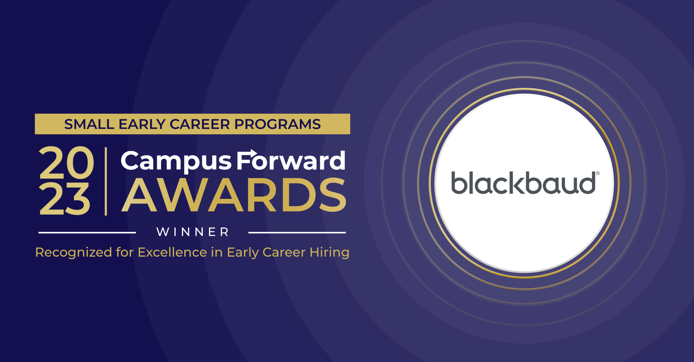 Blackbaud 2023 Campus Forward Award Winner